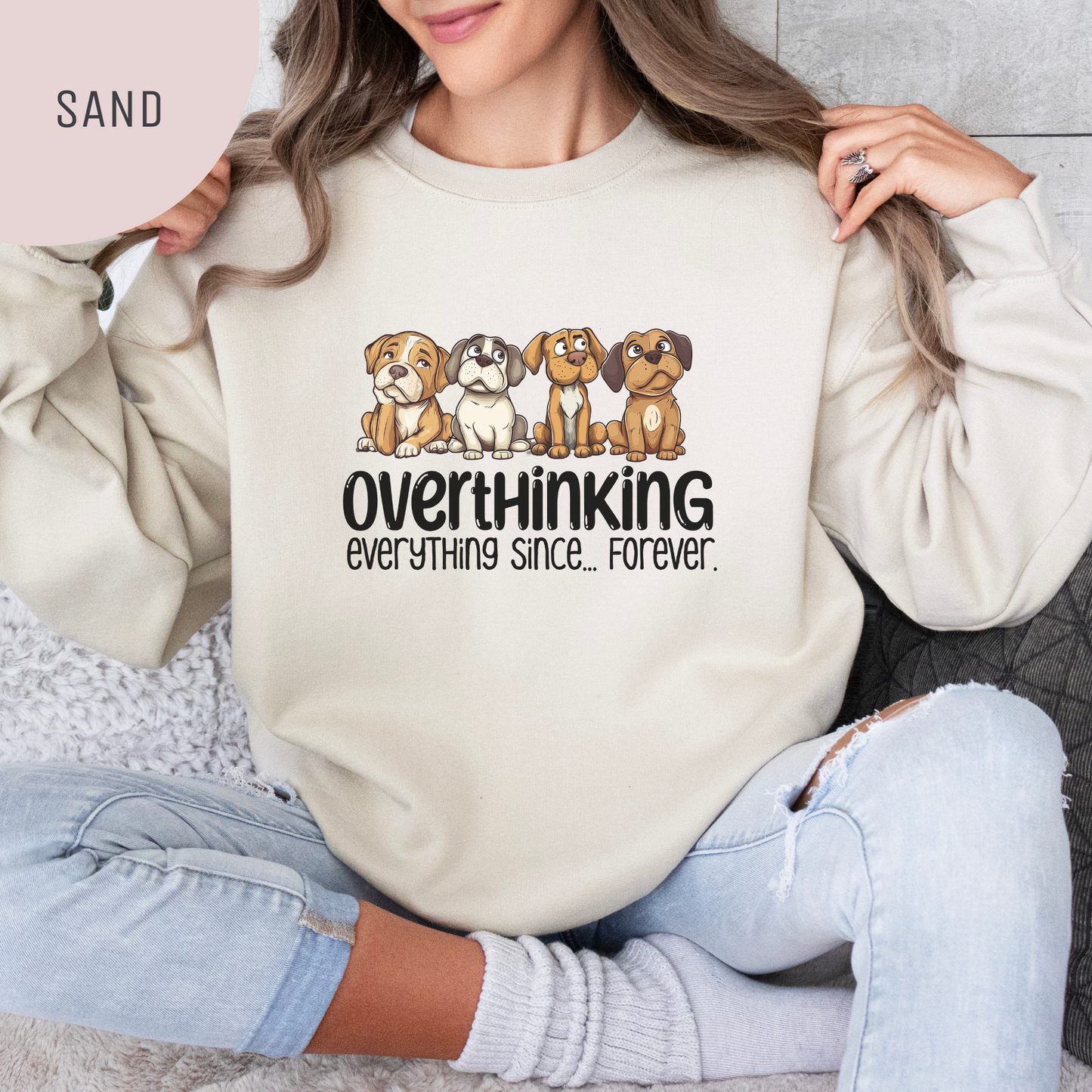 Overthinking Everything Since...Forever Unisex Crewneck Sweatshirt