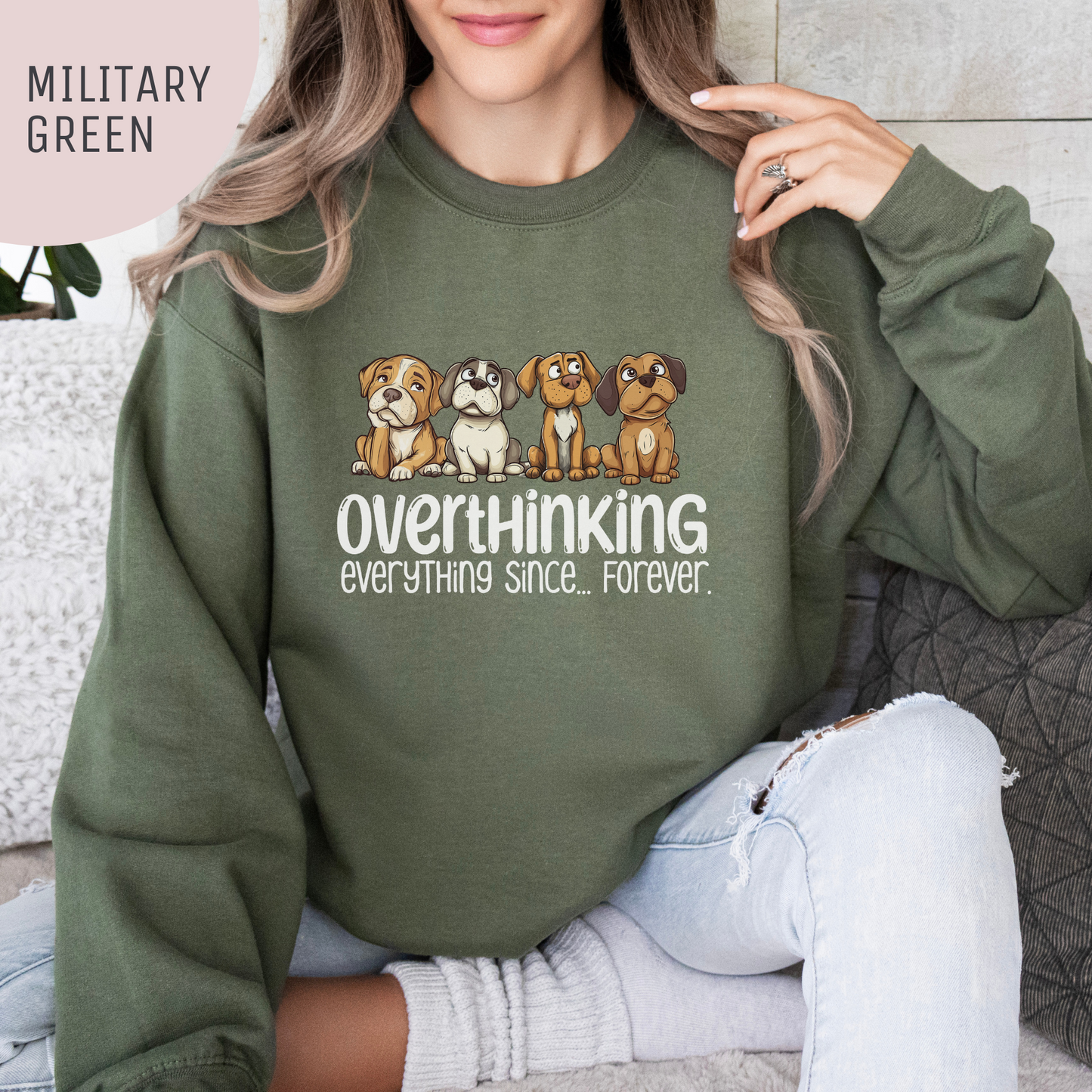 Overthinking Everything Since...Forever Unisex Crewneck Sweatshirt